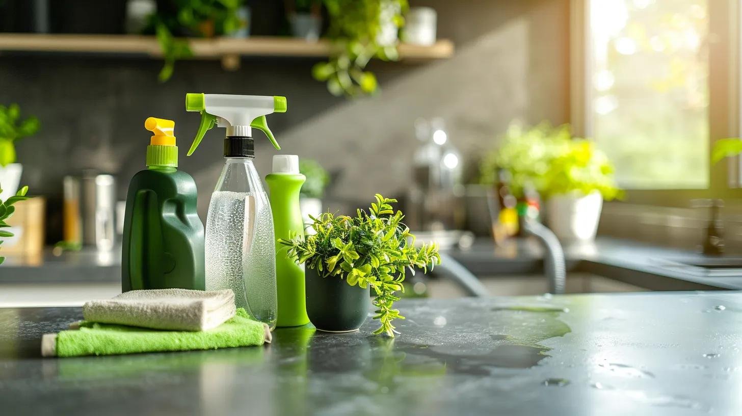 Eco-friendly cleaning supplies for move-out cleaning in Wiltshire